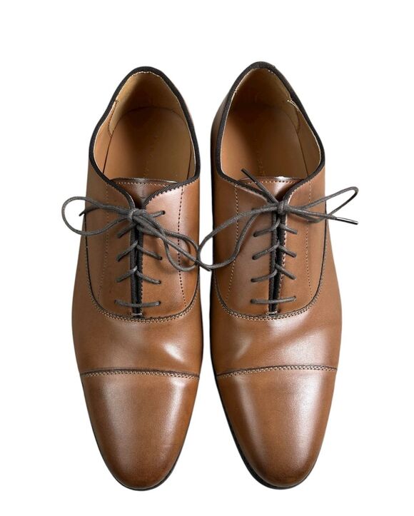 Zara Man Brown Cap-Toe Derby Style Oxfords EU 43 / US 10 Office Church Casual main image 7